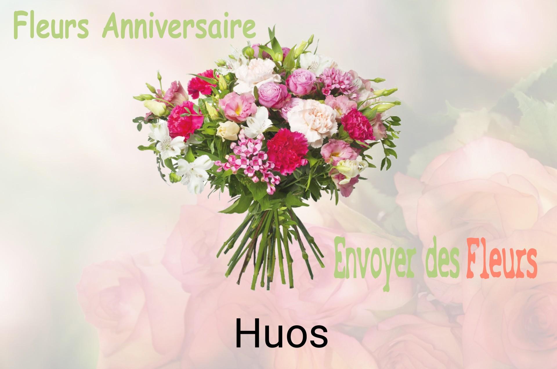 Bouquet de fleurs d’anniversaire livré à Huos